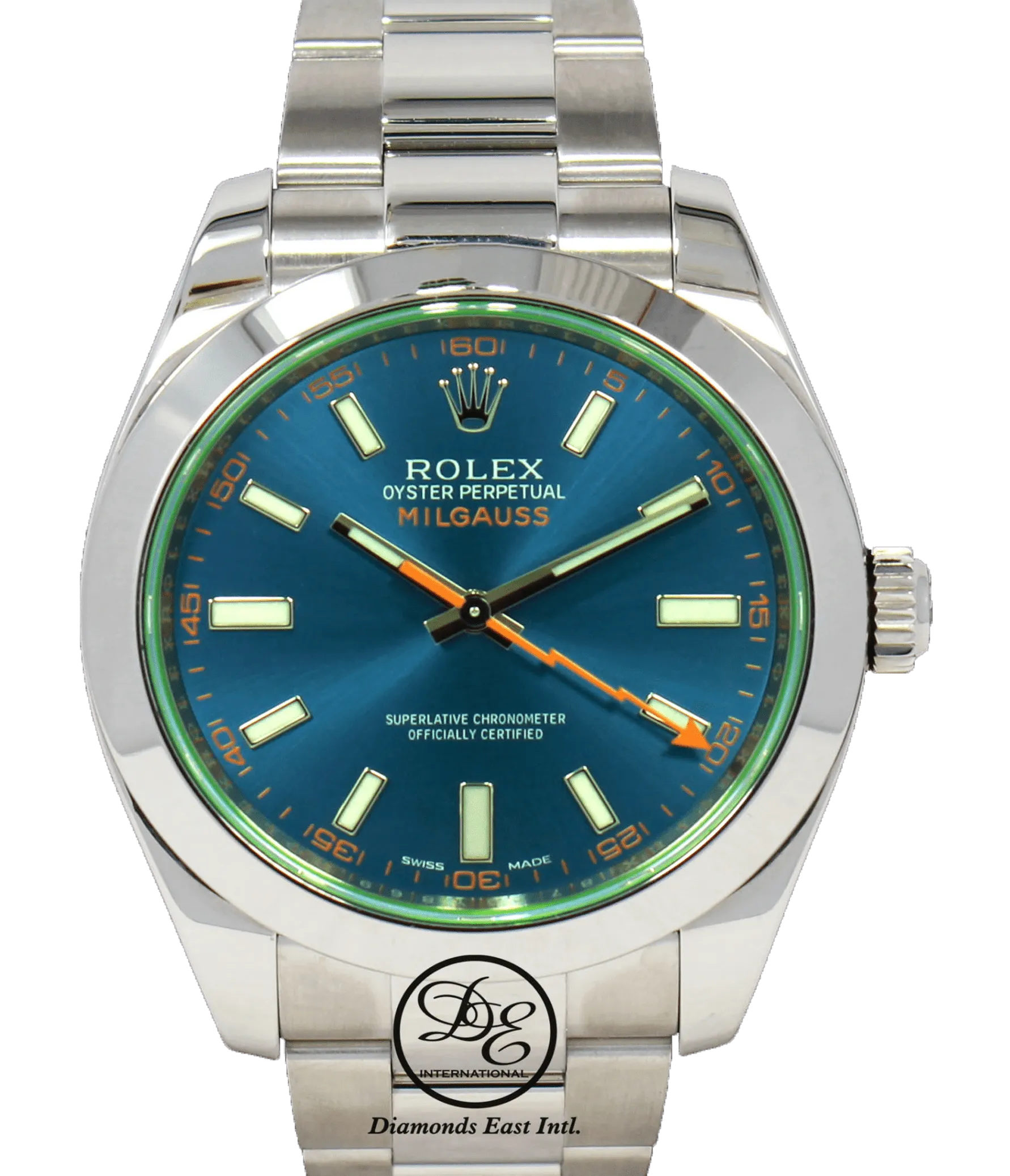 Rolex Oyster Milgauss Blue Dial  116400GV BLUSO