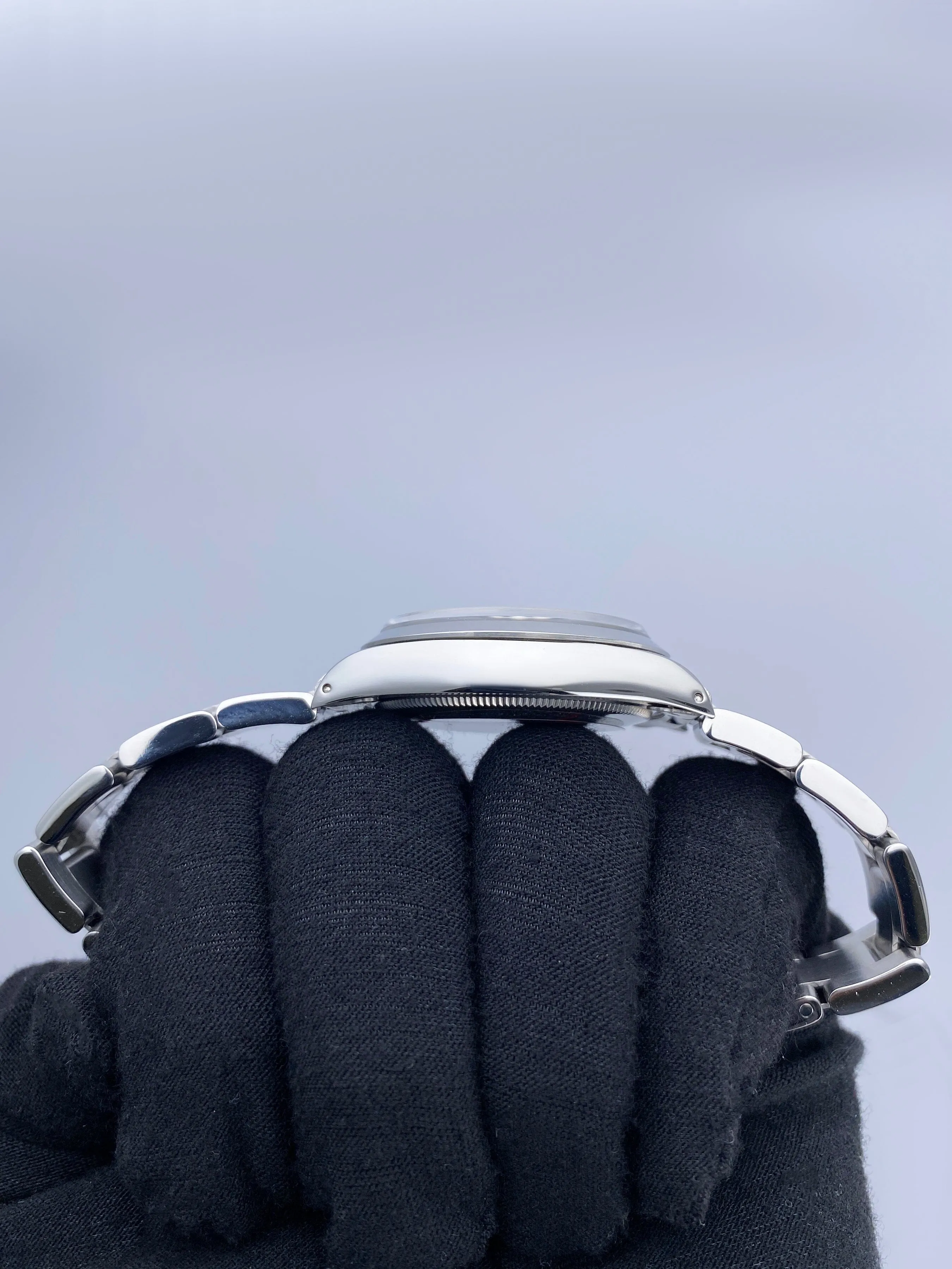 Rolex Oyster Perpetual 1002 Silver Dial Mens Watch