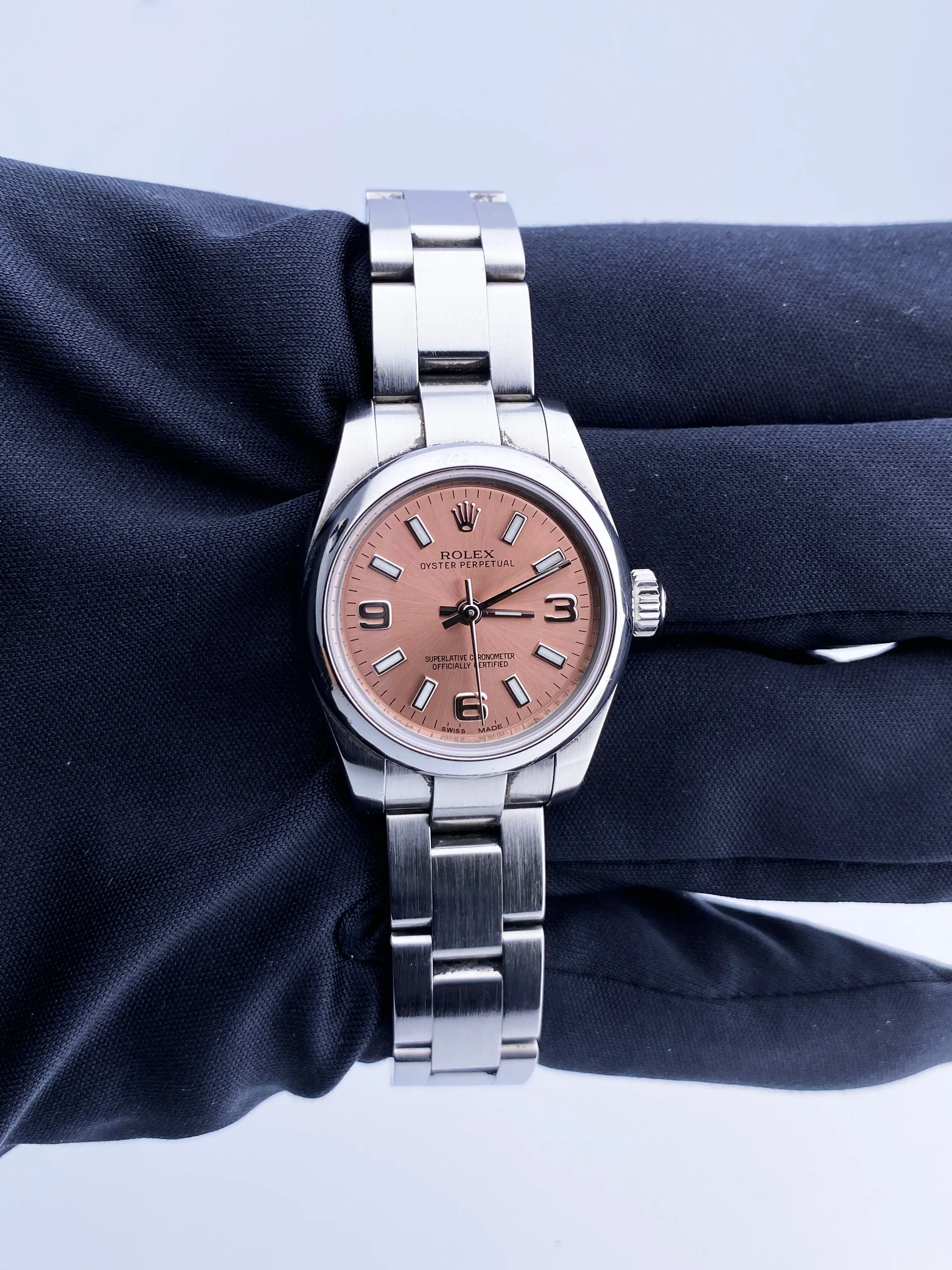 Rolex Oyster Perpetual 176200 Stainless Steel Ladies Watch Box & Papers
