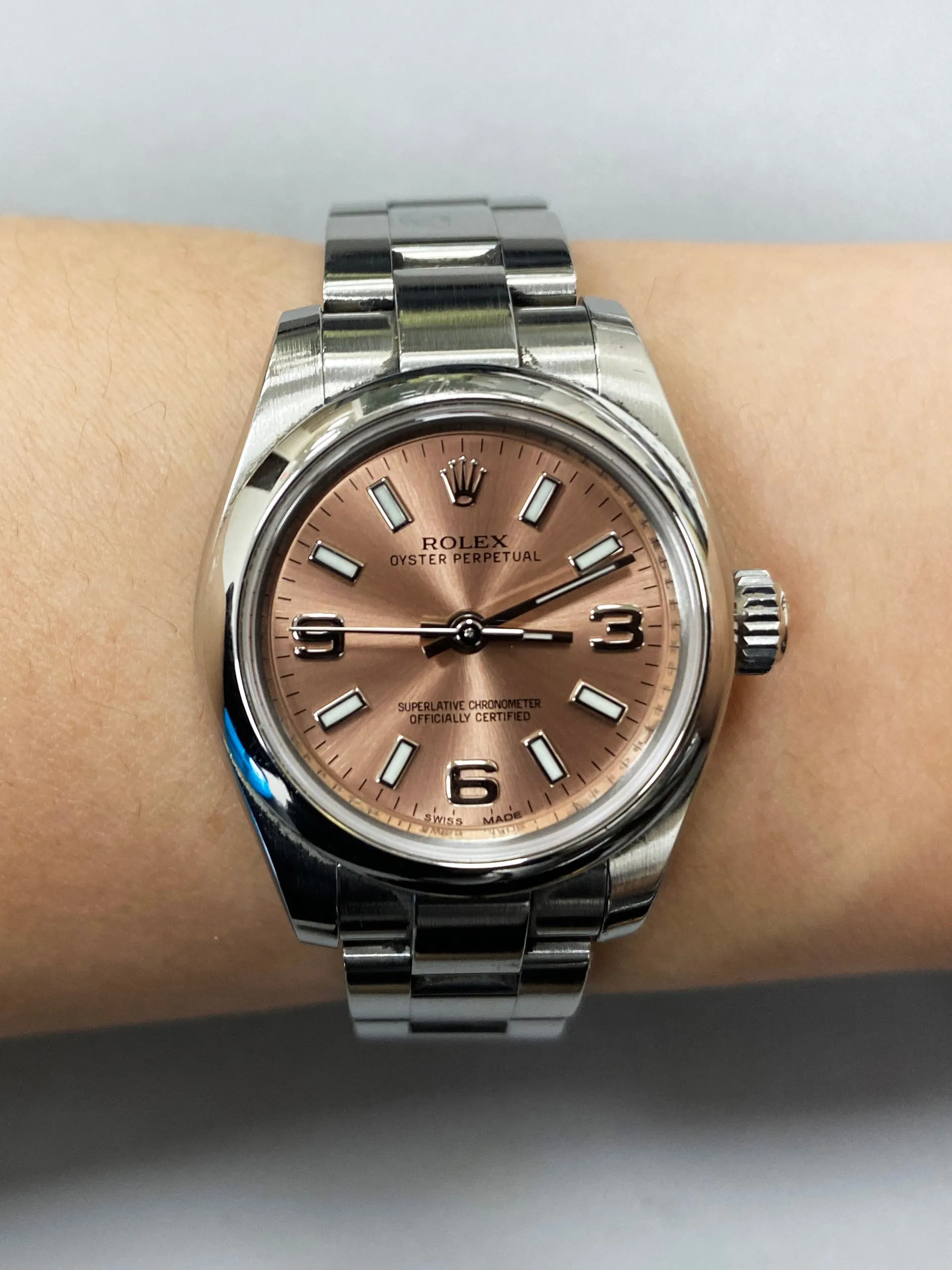 Rolex Oyster Perpetual 176200 Stainless Steel Ladies Watch Box & Papers