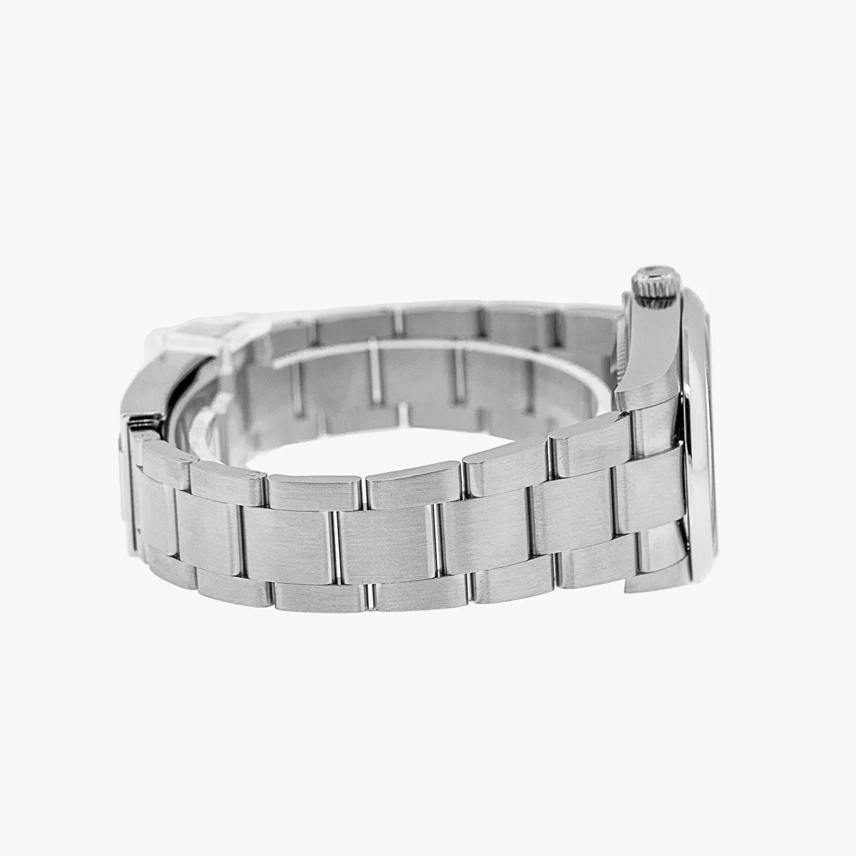 Rolex Oyster Perpetual 34mm Stainless Steel Blue Index Dial Smooth Bezel 124200