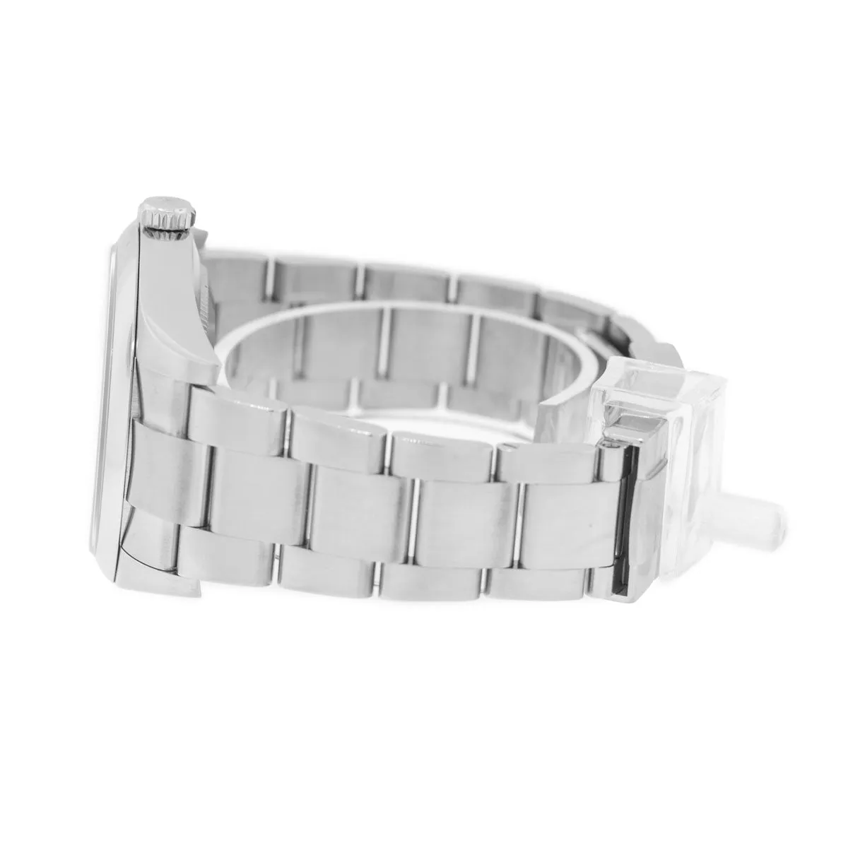 Rolex Oyster Perpetual 39mm Stainless Steel CUSTOM  Tiffany Blue Index Dial & Smooth Bezel 114300