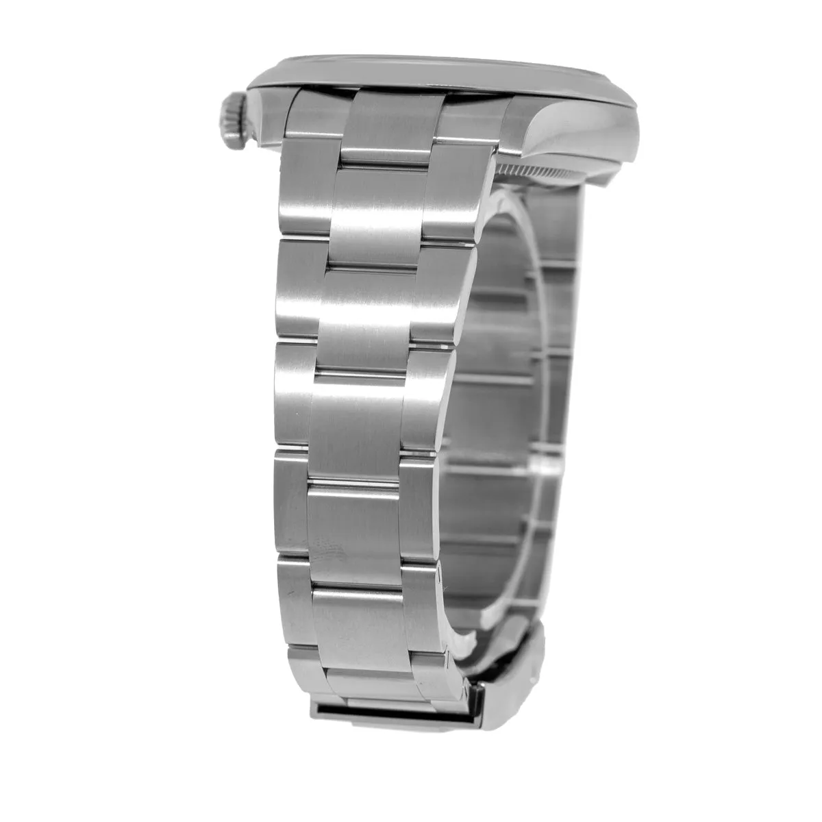 Rolex Oyster Perpetual 41mm Stainless Steel Green Index Dial & Smooth Bezel 124300