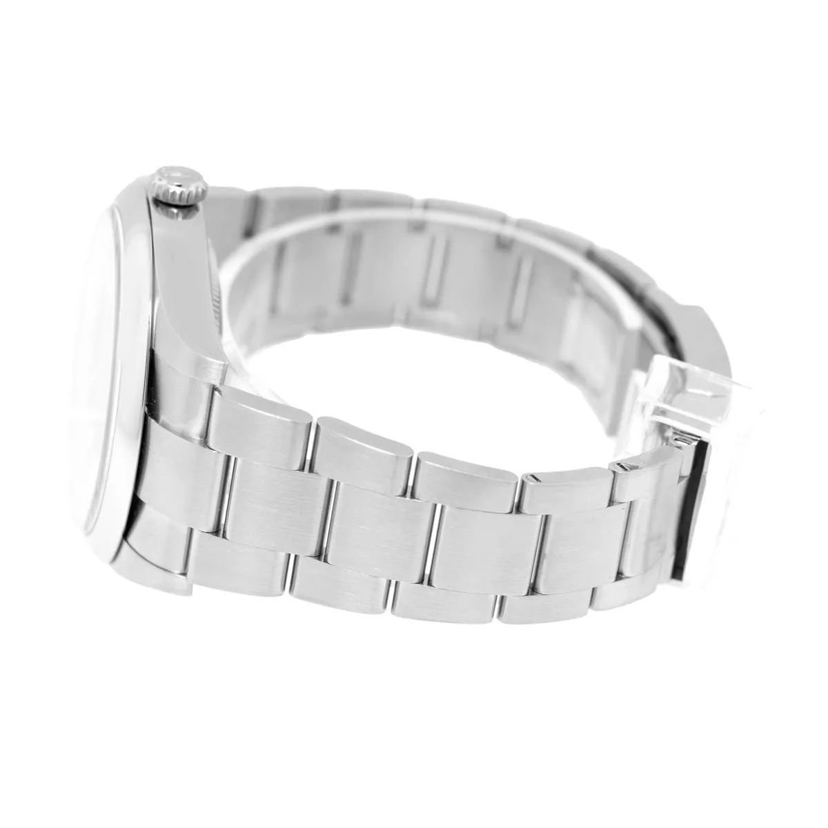 Rolex Oyster Perpetual 41mm Stainless Steel Green Index Dial & Smooth Bezel 124300