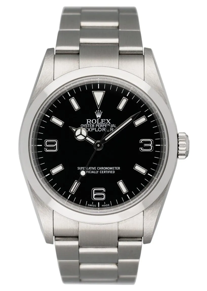 Rolex Oyster Perpetual Explorer 114270 Mens Watch Box Papers