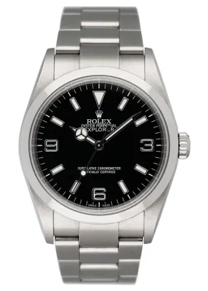 Rolex Oyster Perpetual Explorer 114270 Mens Watch Box Papers
