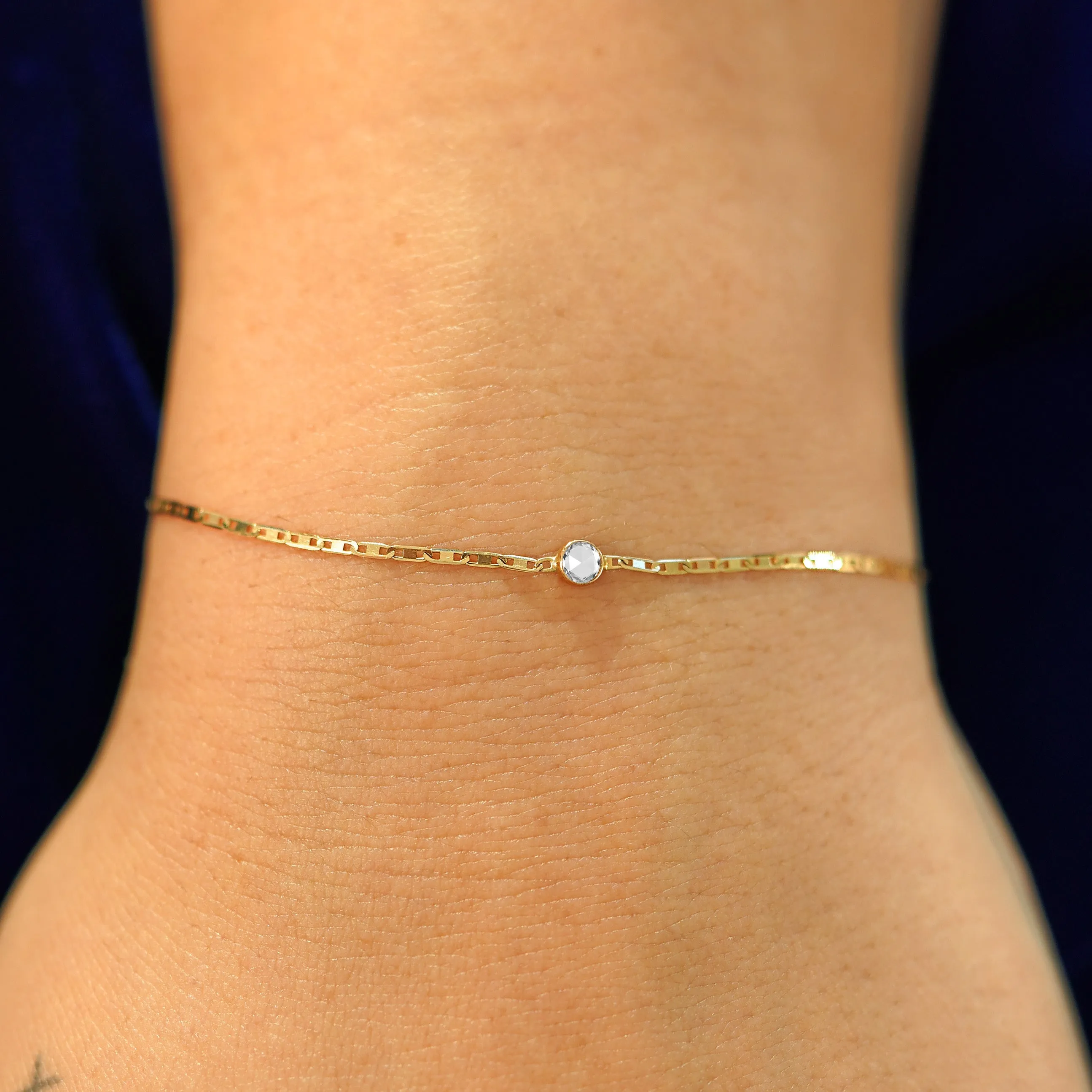 Rose Cut Diamond Bracelet