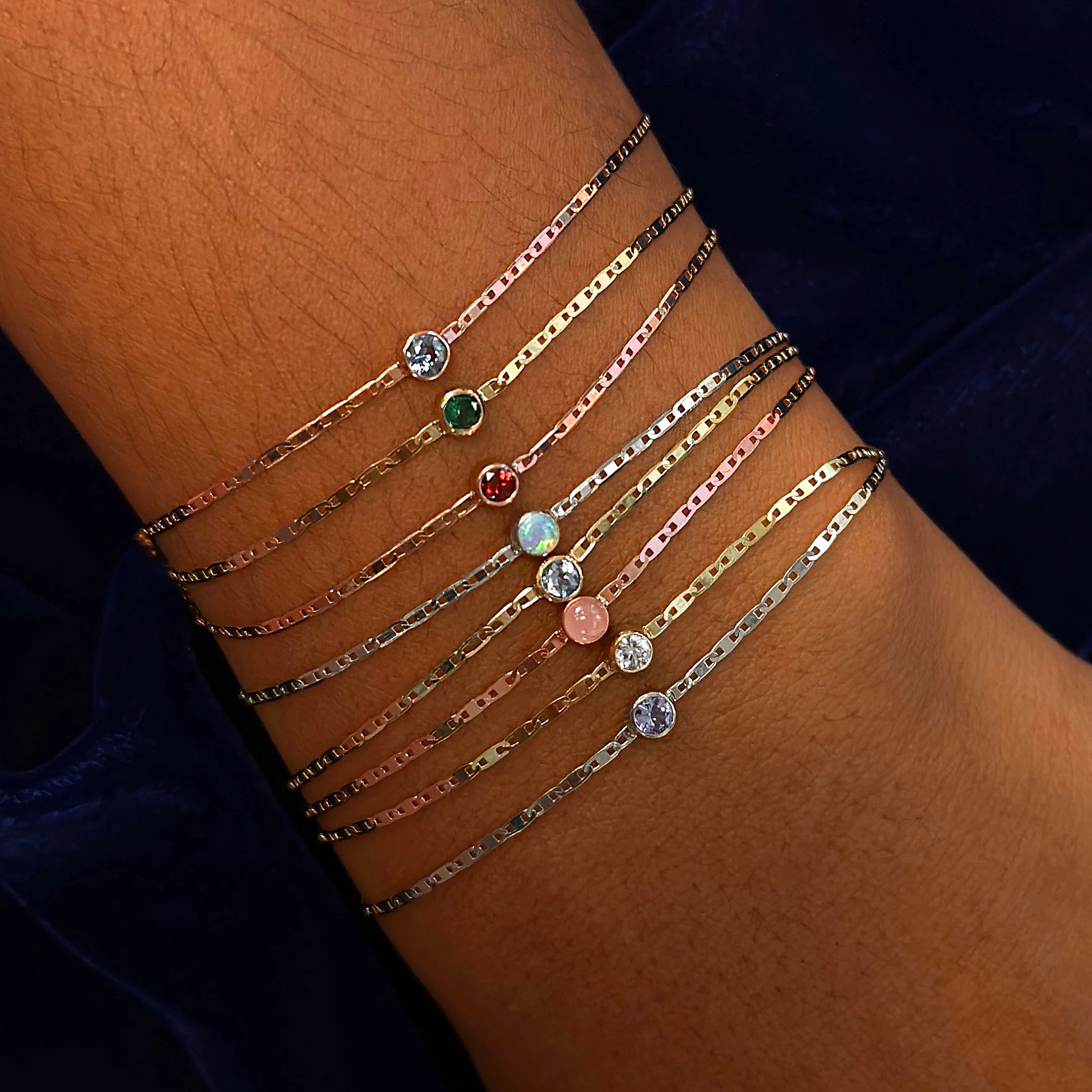 Rose Cut Diamond Bracelet