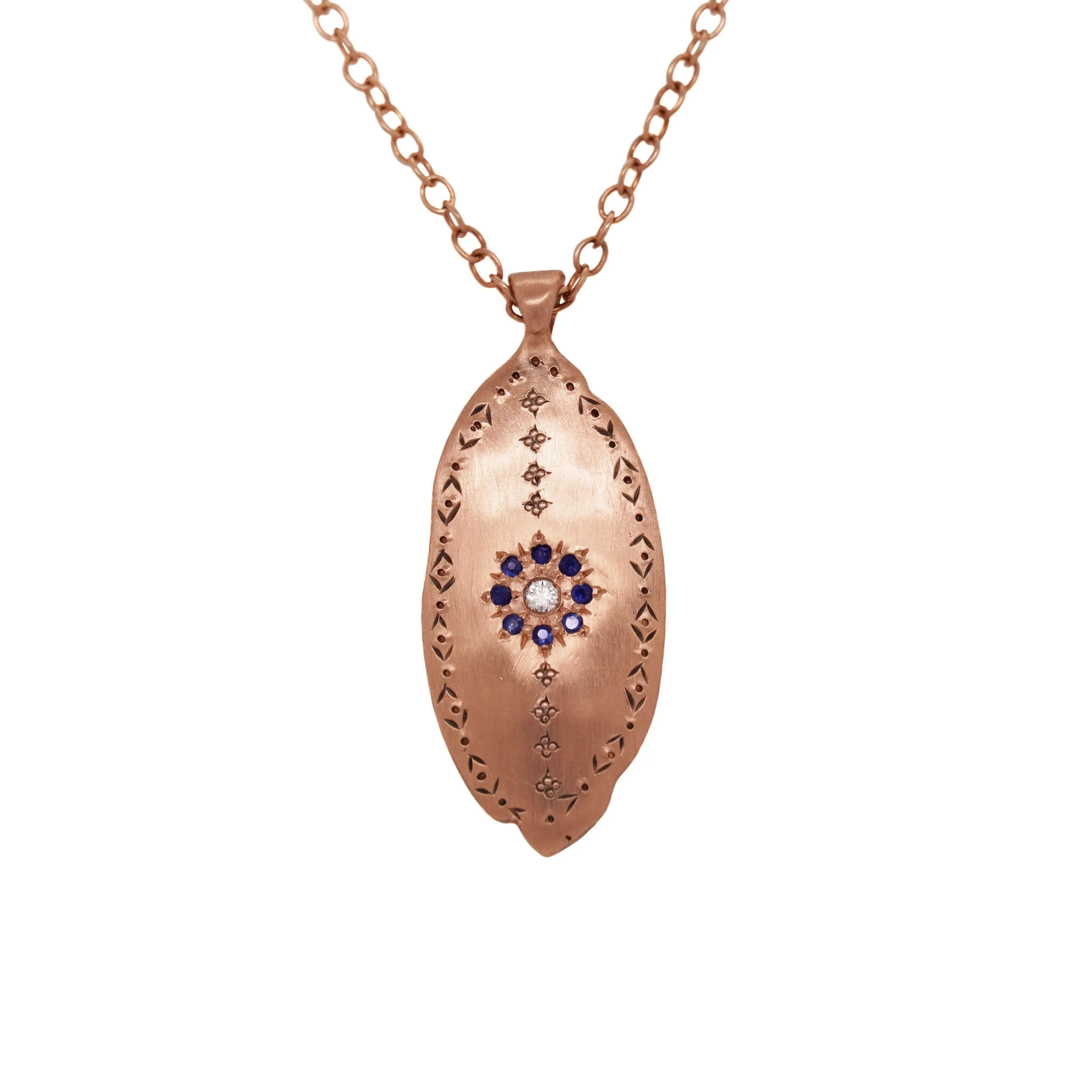 Rose Gold Leaf Pendant