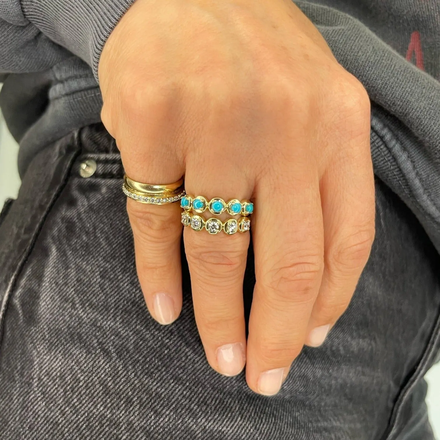 Round 5 Emerald Cloud Ring