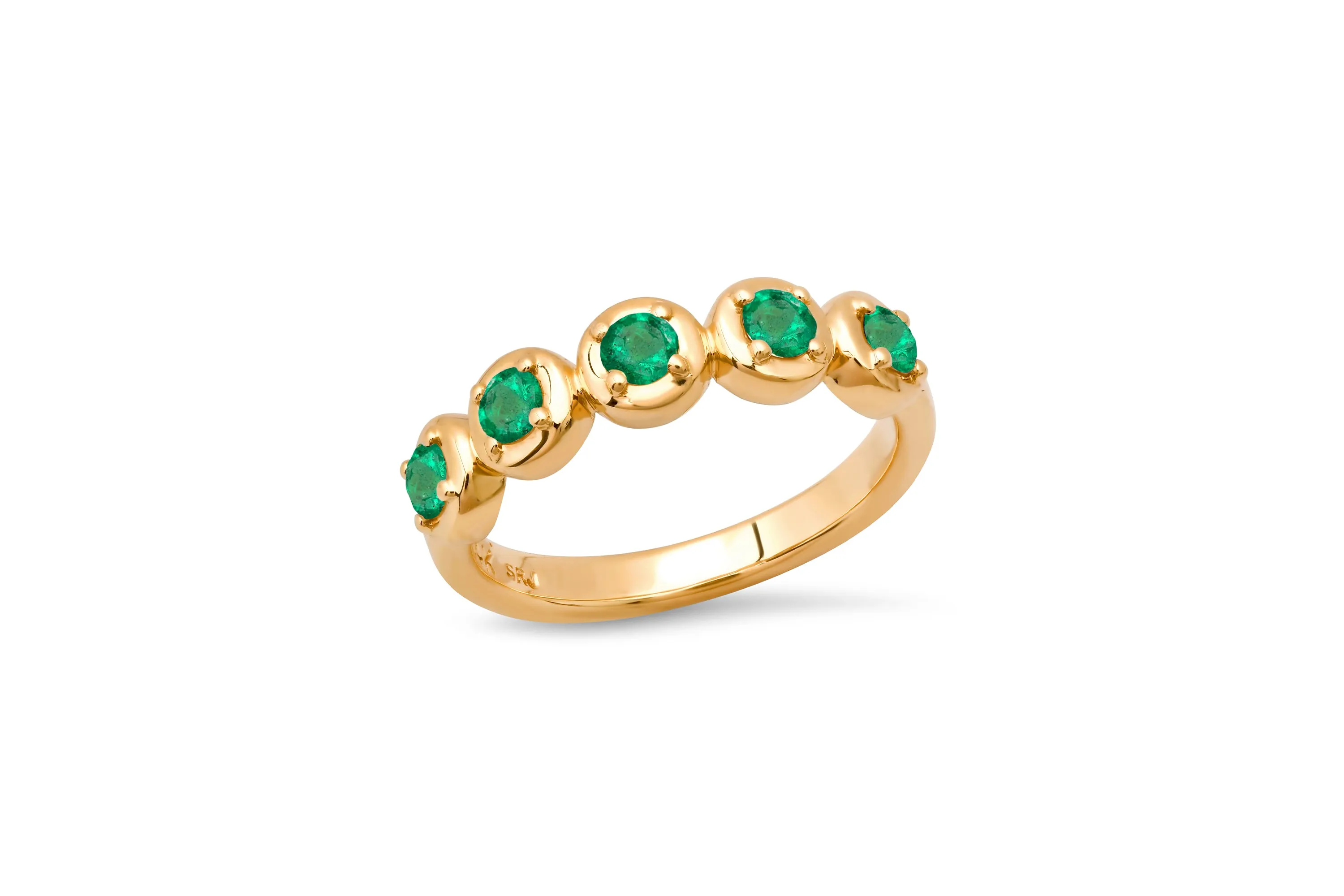 Round 5 Emerald Cloud Ring