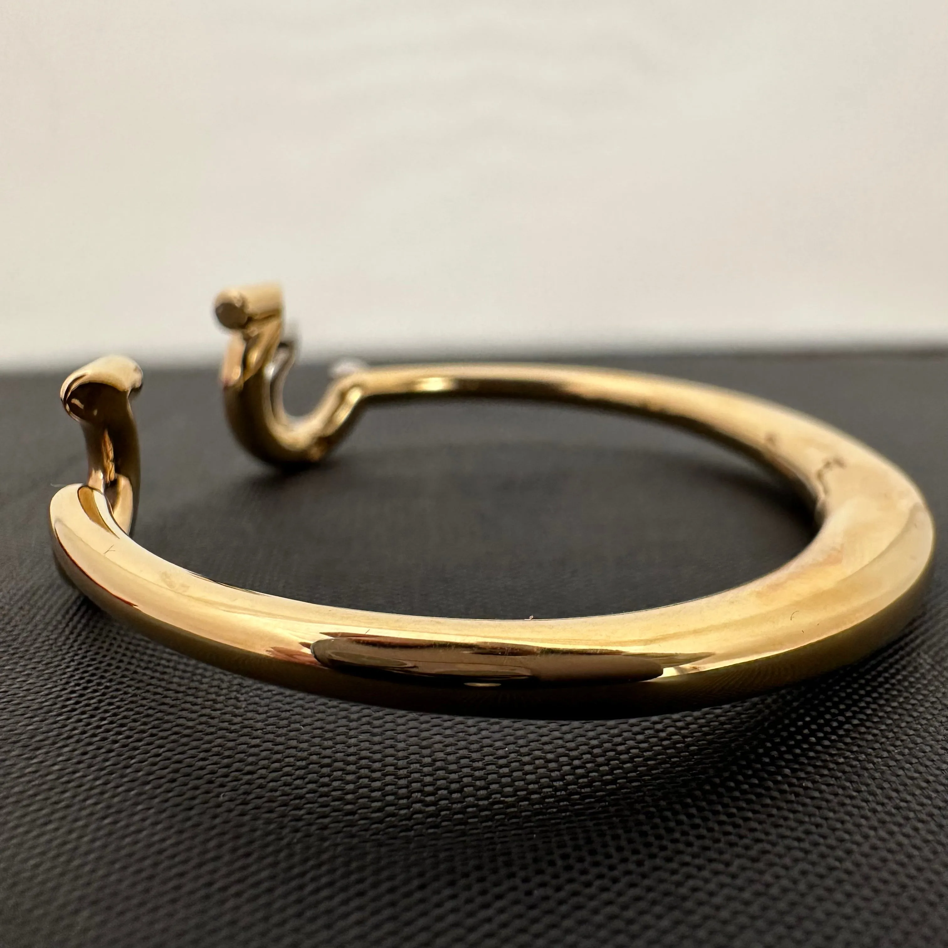 Salvatore Ferragamo Gancini Gold Cuff Bracelet