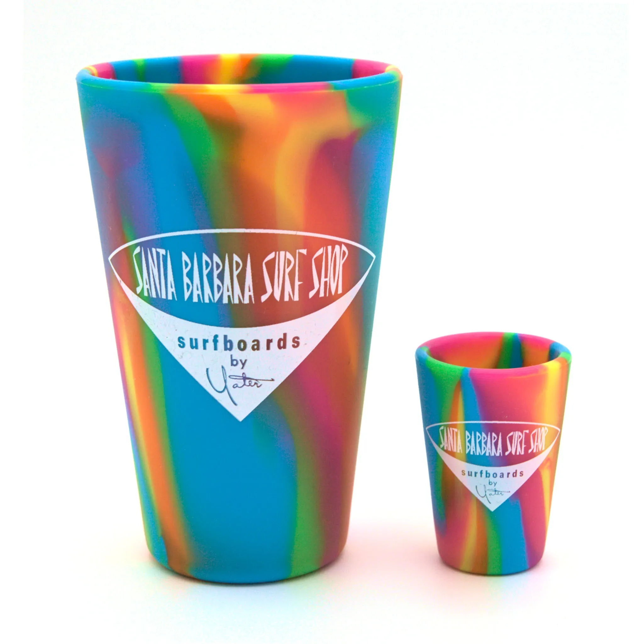 Santa Barbara Surf Shop SiliPint© Pint & Shot Glasses
