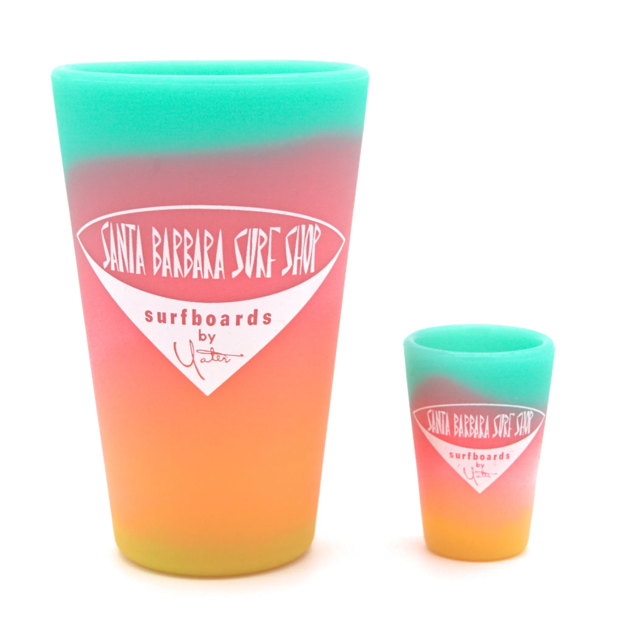 Santa Barbara Surf Shop SiliPint© Pint & Shot Glasses
