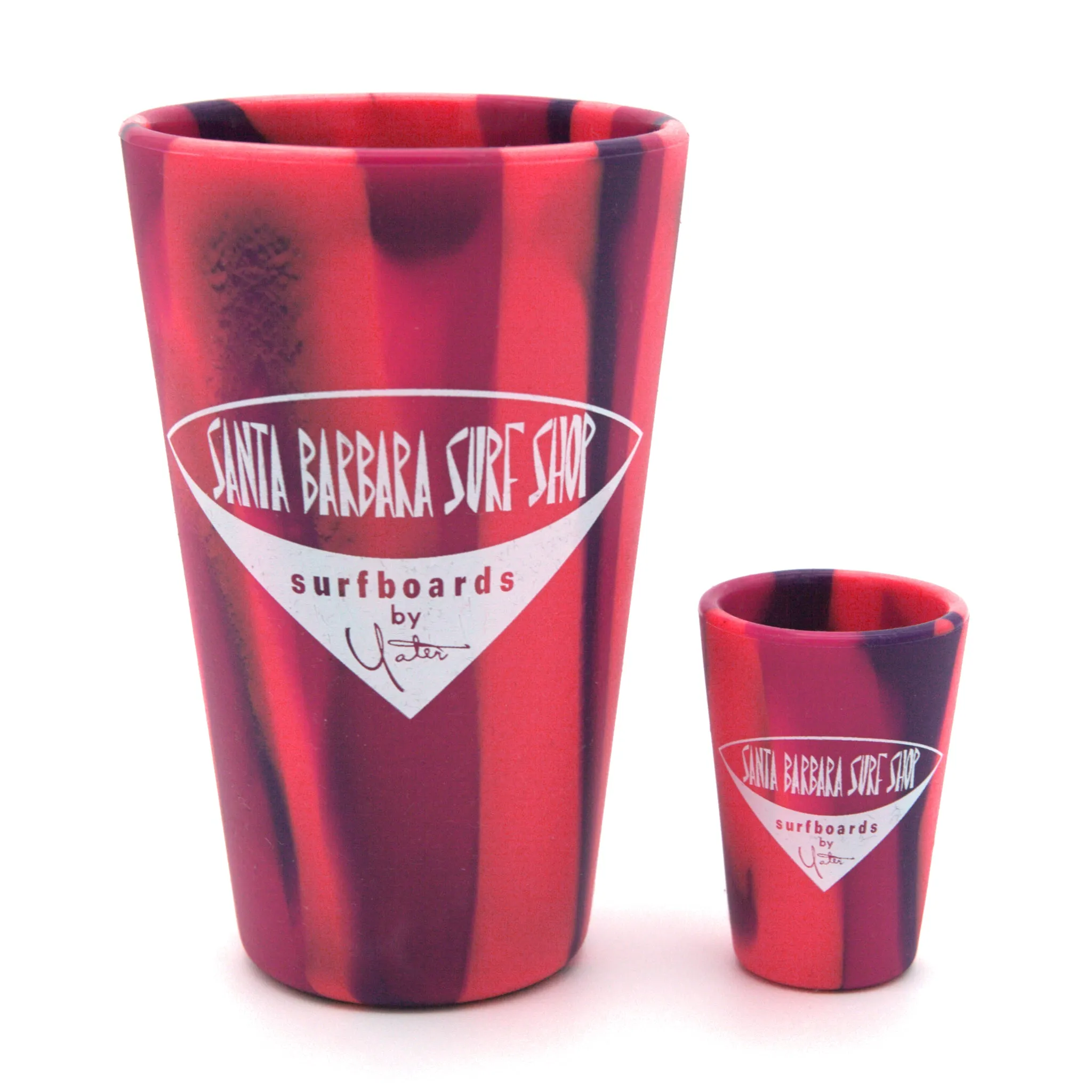 Santa Barbara Surf Shop SiliPint© Pint & Shot Glasses