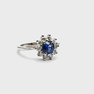 Sapphire & Diamond Ring