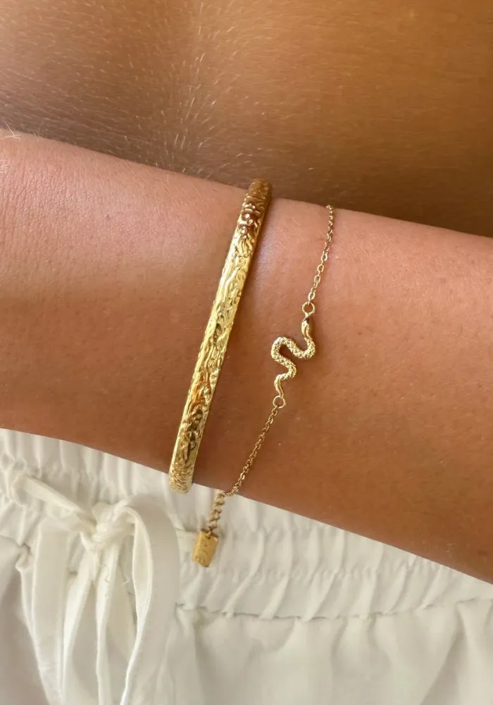 Serpent Gold Bracelet