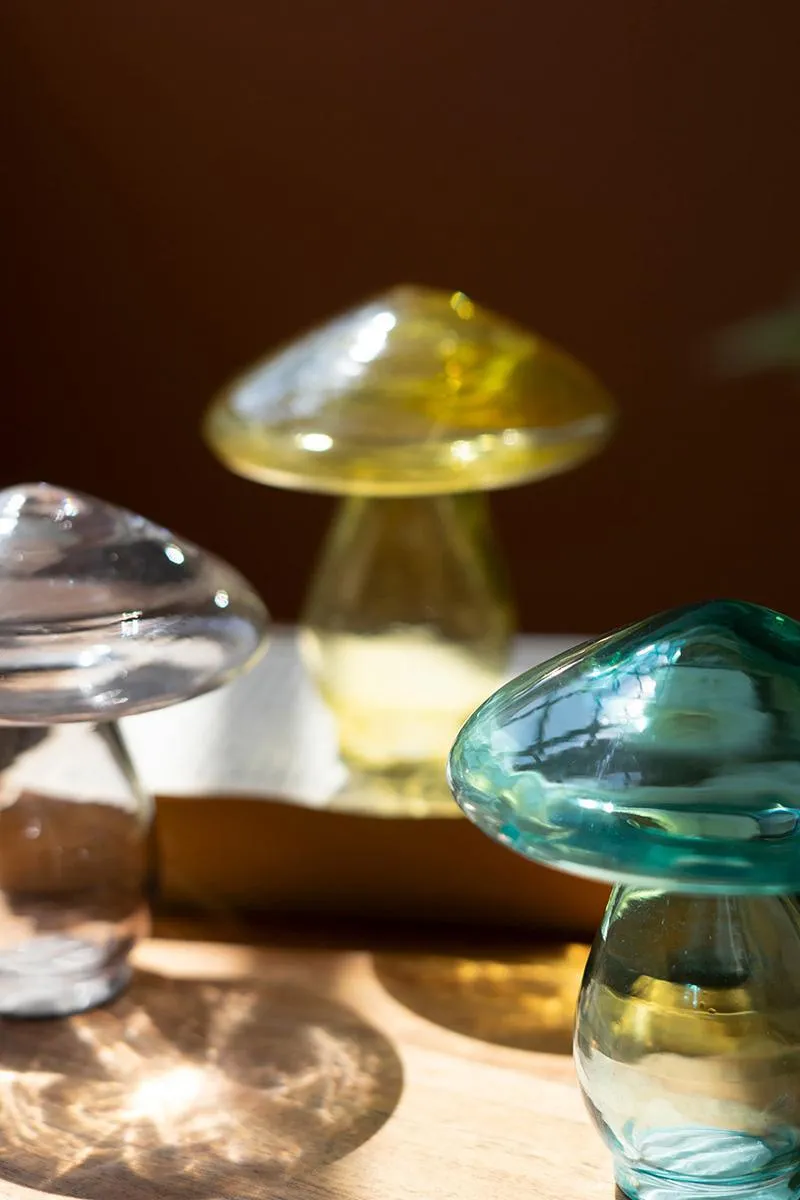 Set of 3 Glass Mushrooms (Pack of 2)