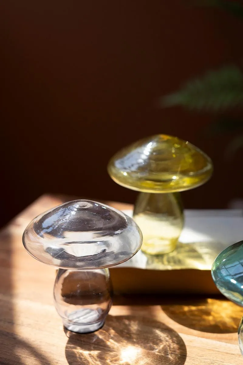Set of 3 Glass Mushrooms (Pack of 2)
