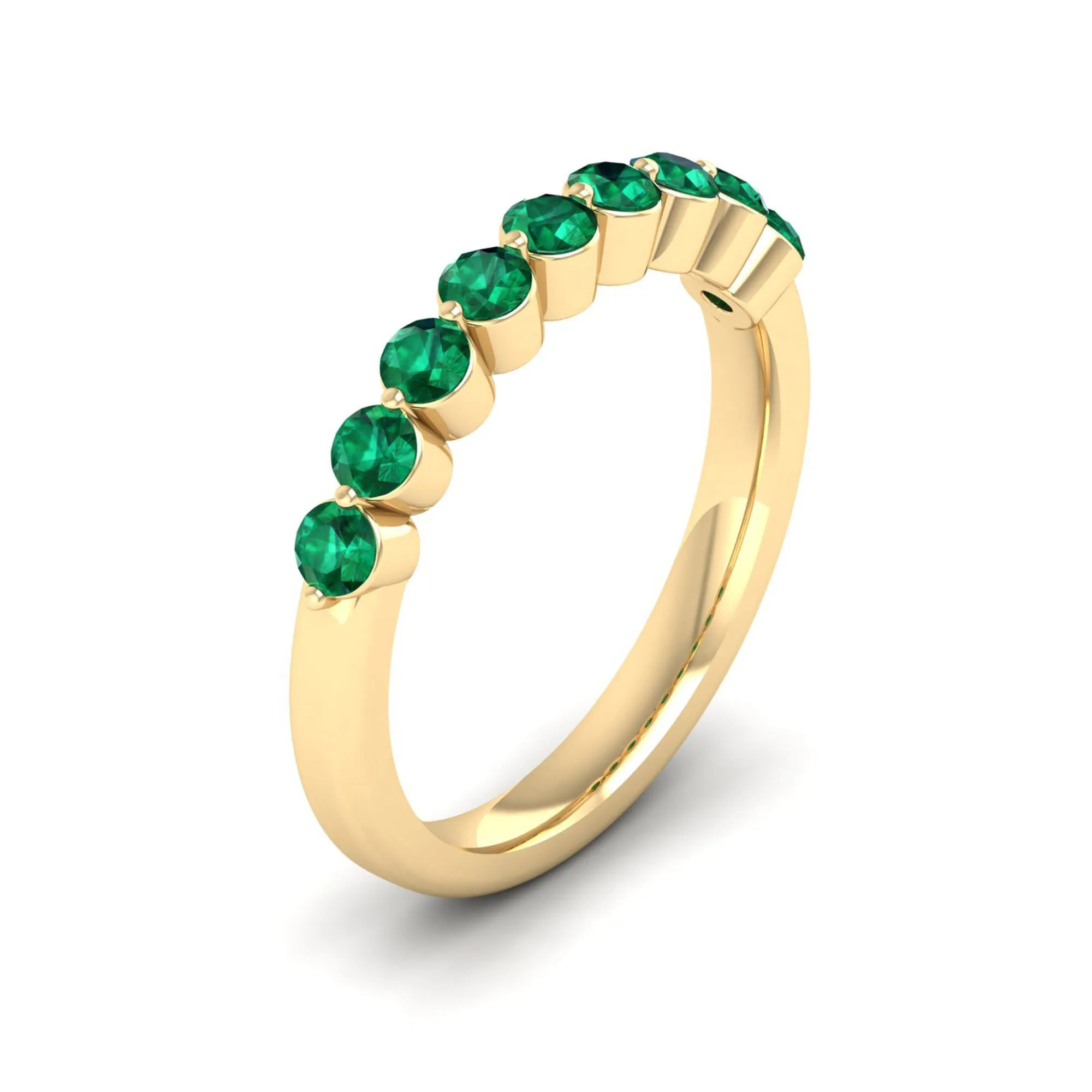 Share Prong Emerald Band