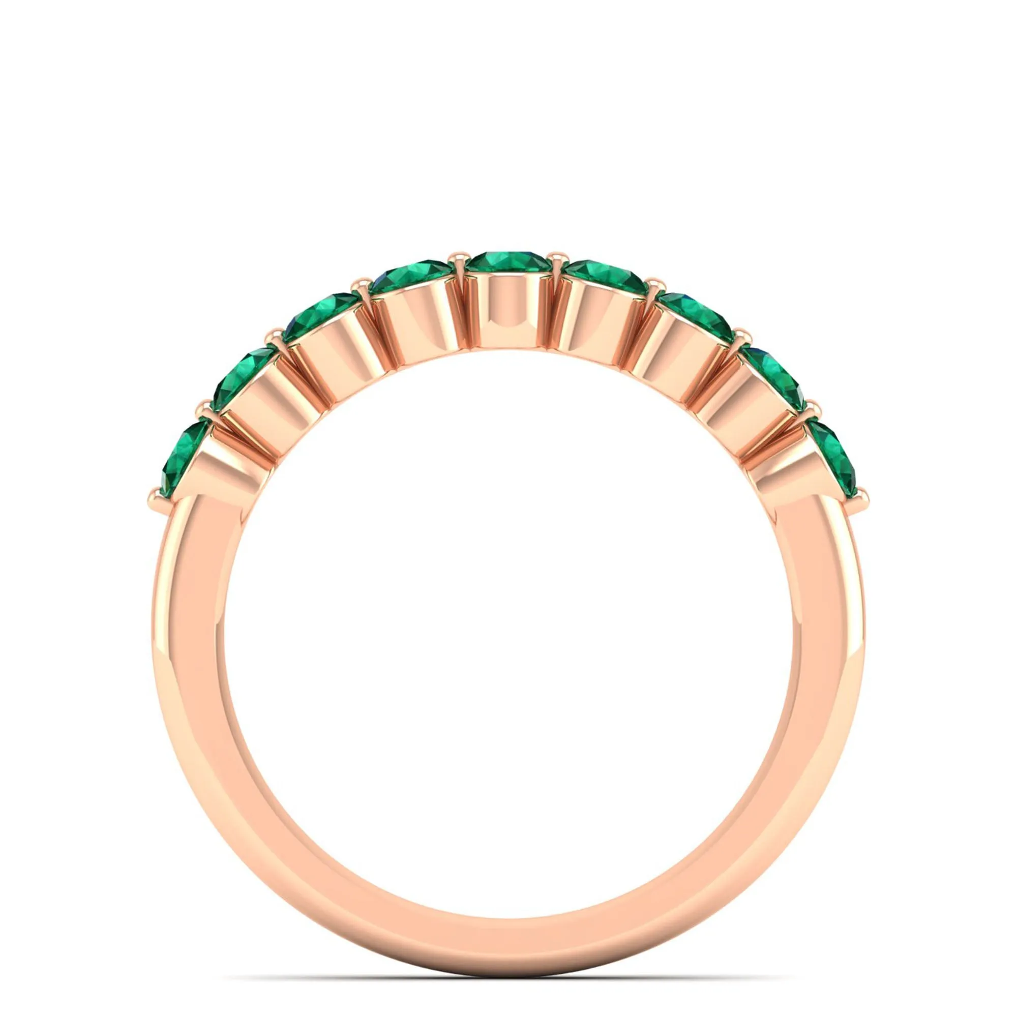 Share Prong Emerald Band