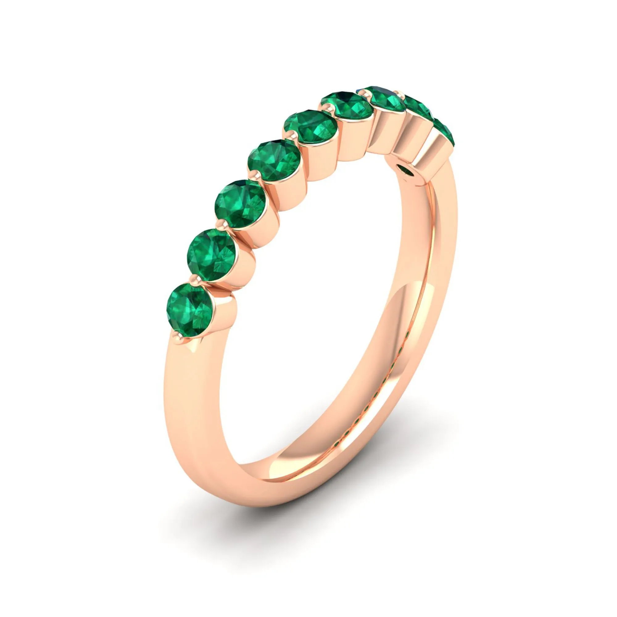 Share Prong Emerald Band