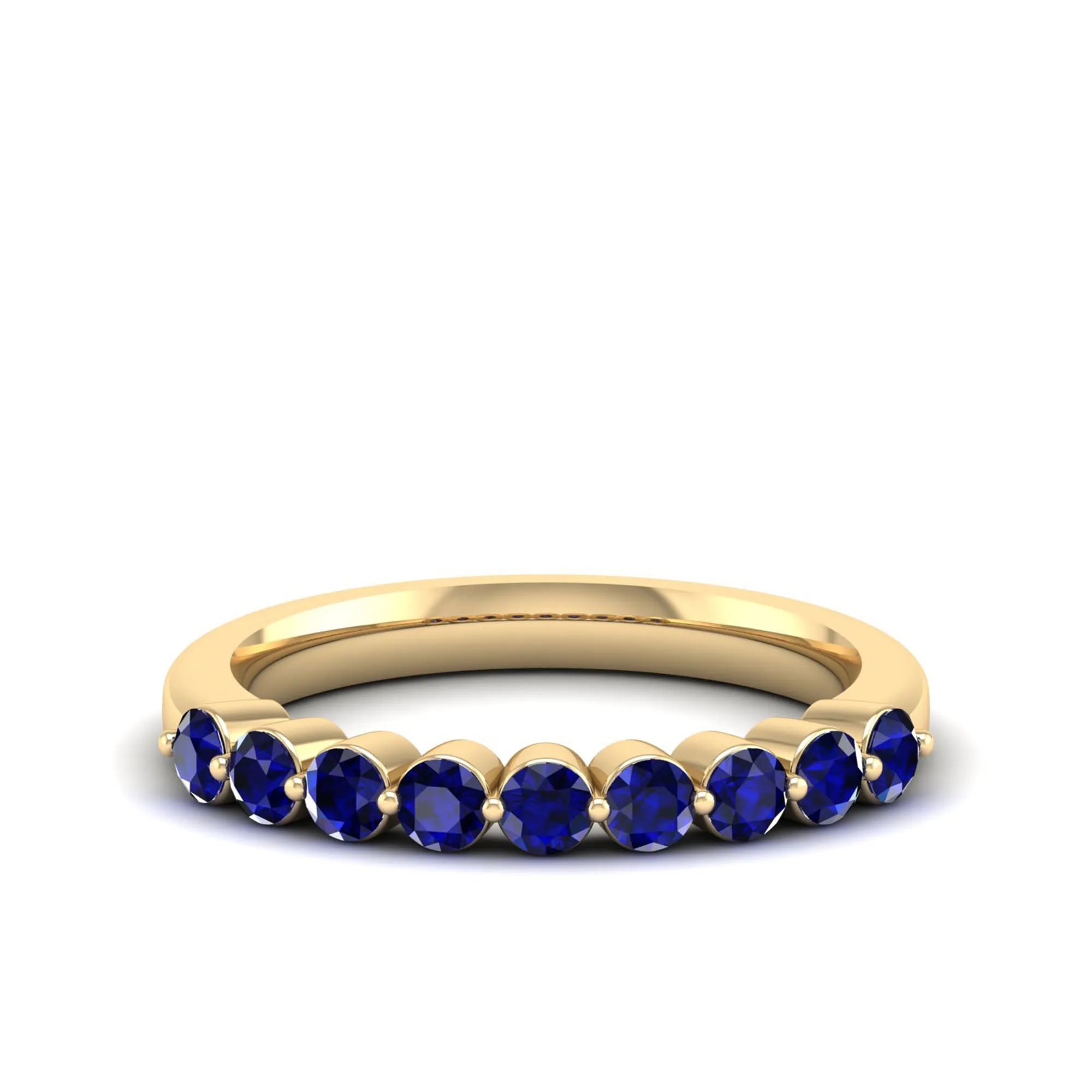 Share Prong Sapphire Band