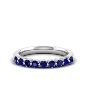 Share Prong Sapphire Band