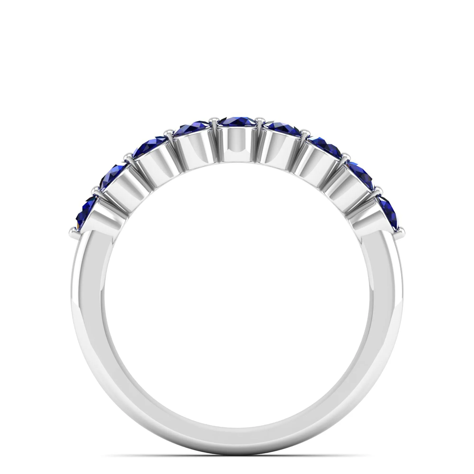 Share Prong Sapphire Band