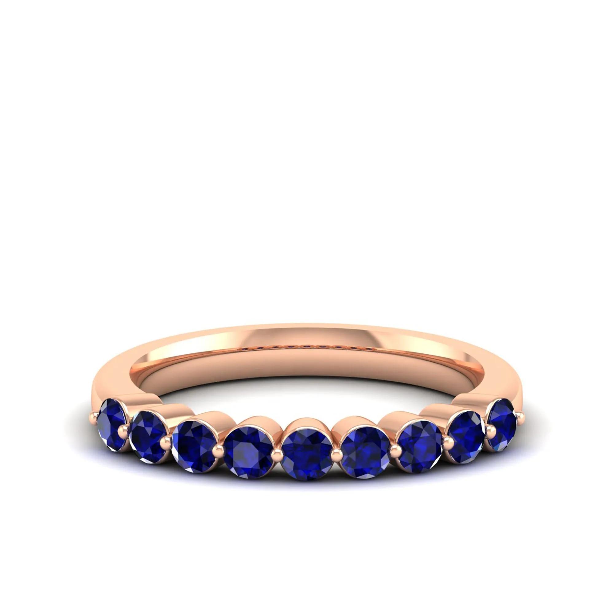 Share Prong Sapphire Band