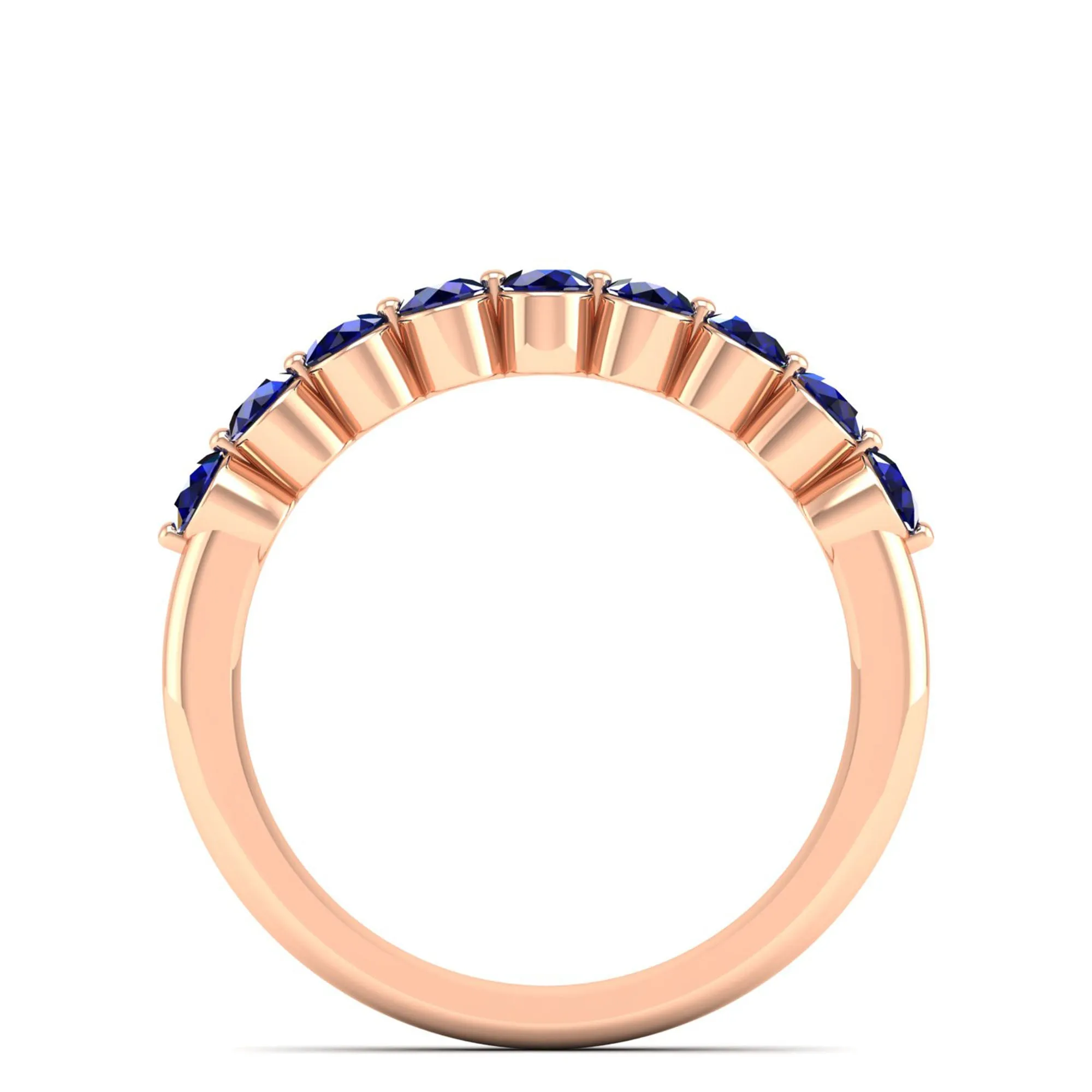 Share Prong Sapphire Band