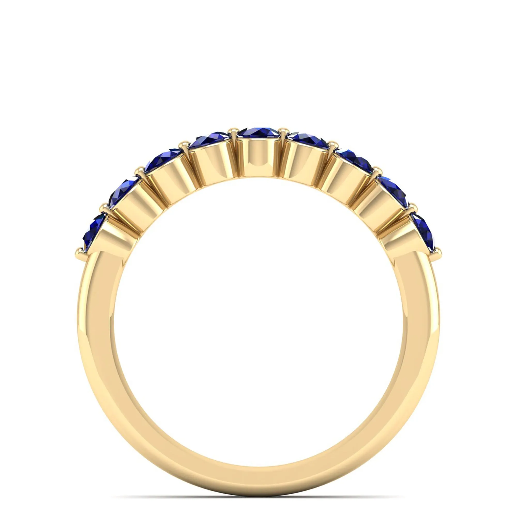Share Prong Sapphire Band