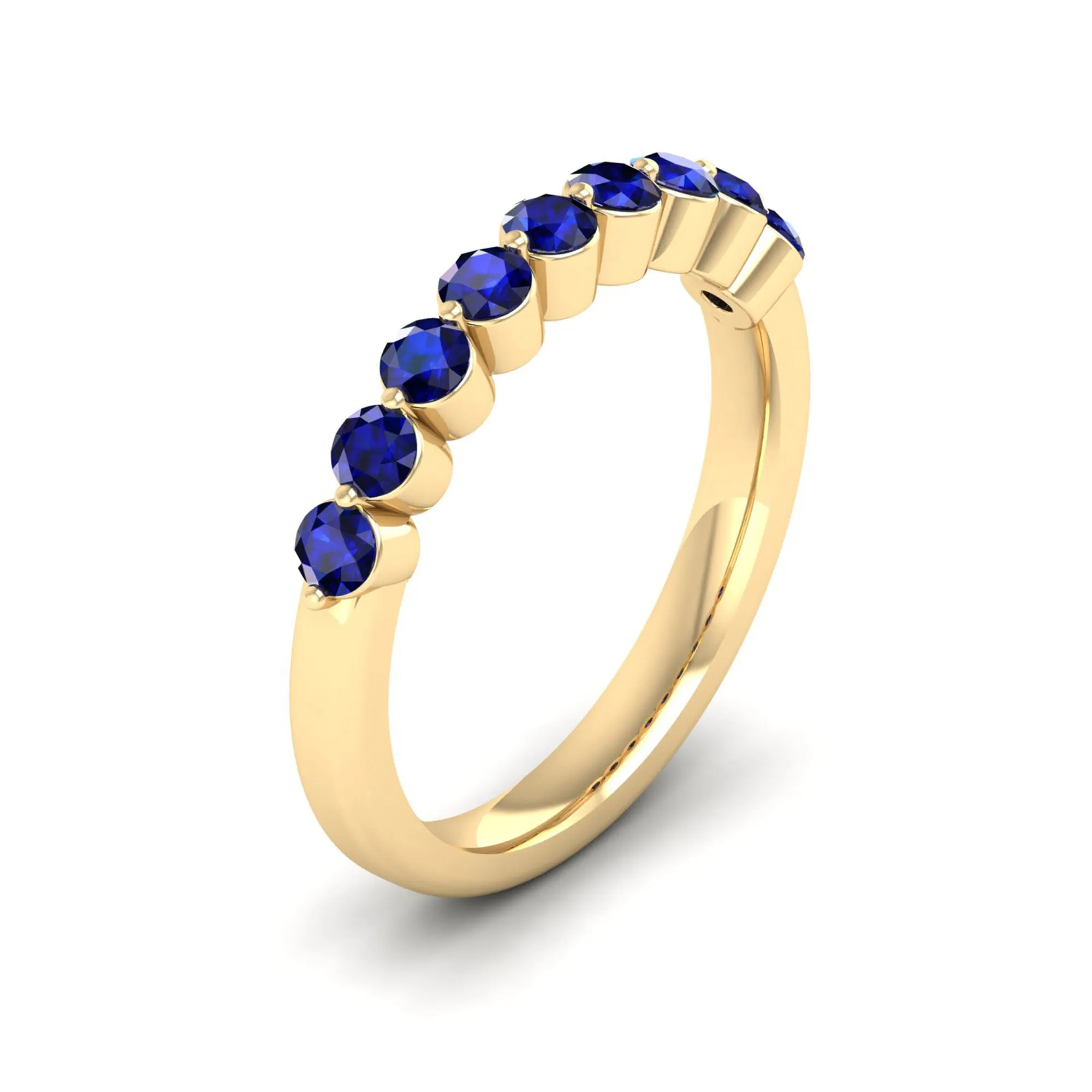 Share Prong Sapphire Band