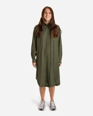 Shirt Dress - Green Tribal