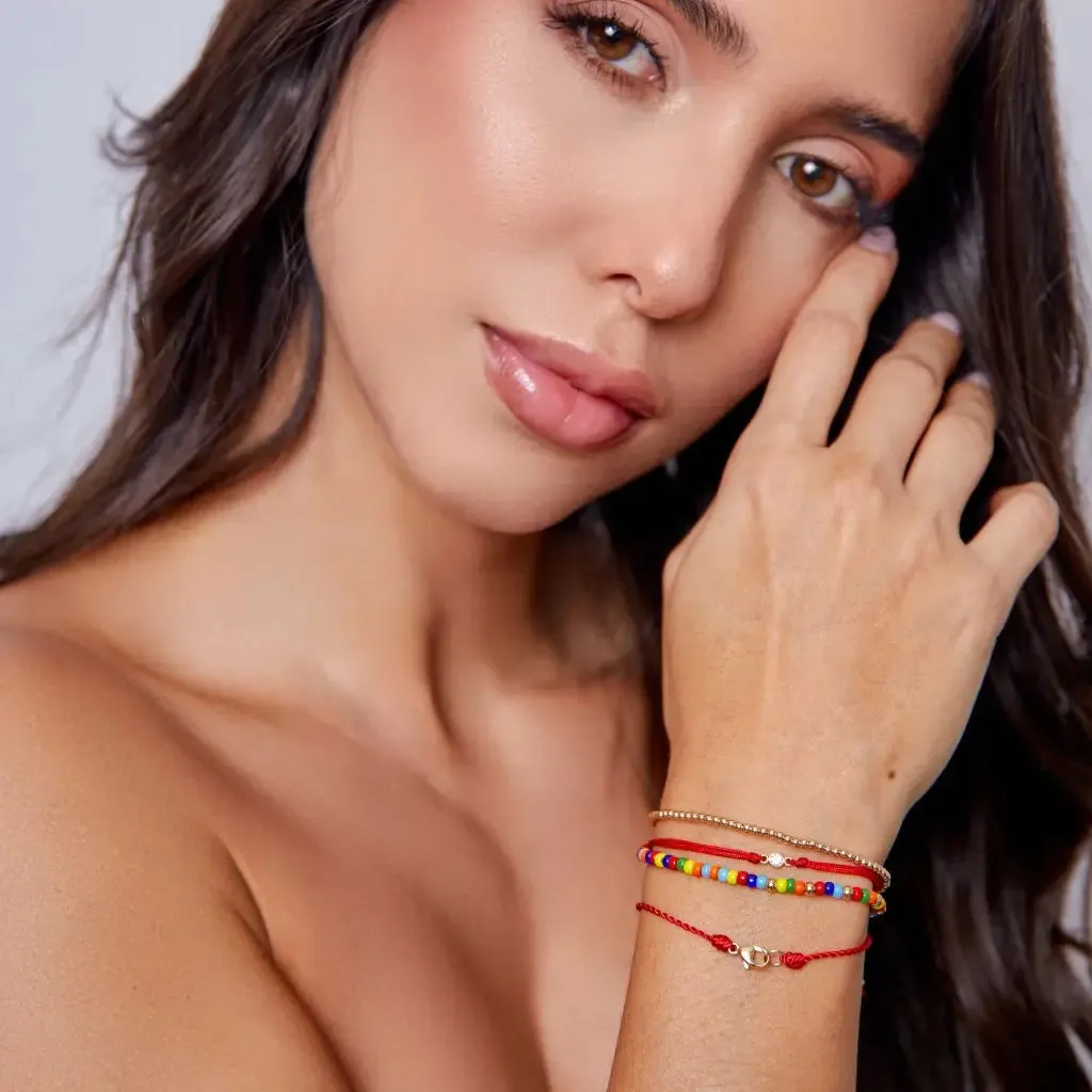 Silky Nylon Red String Bracelet - Luck & Style