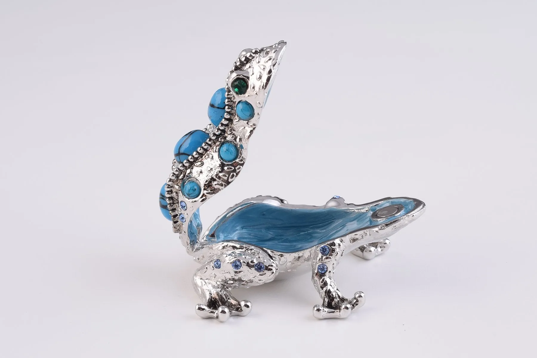 Silver and Blue Frog