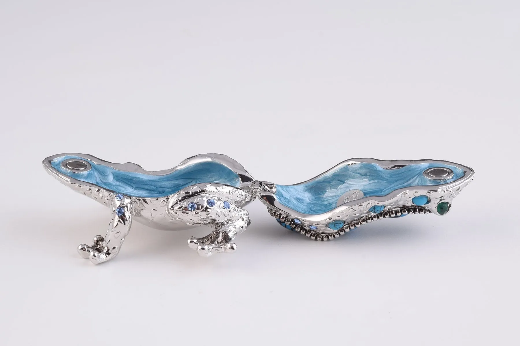 Silver and Blue Frog