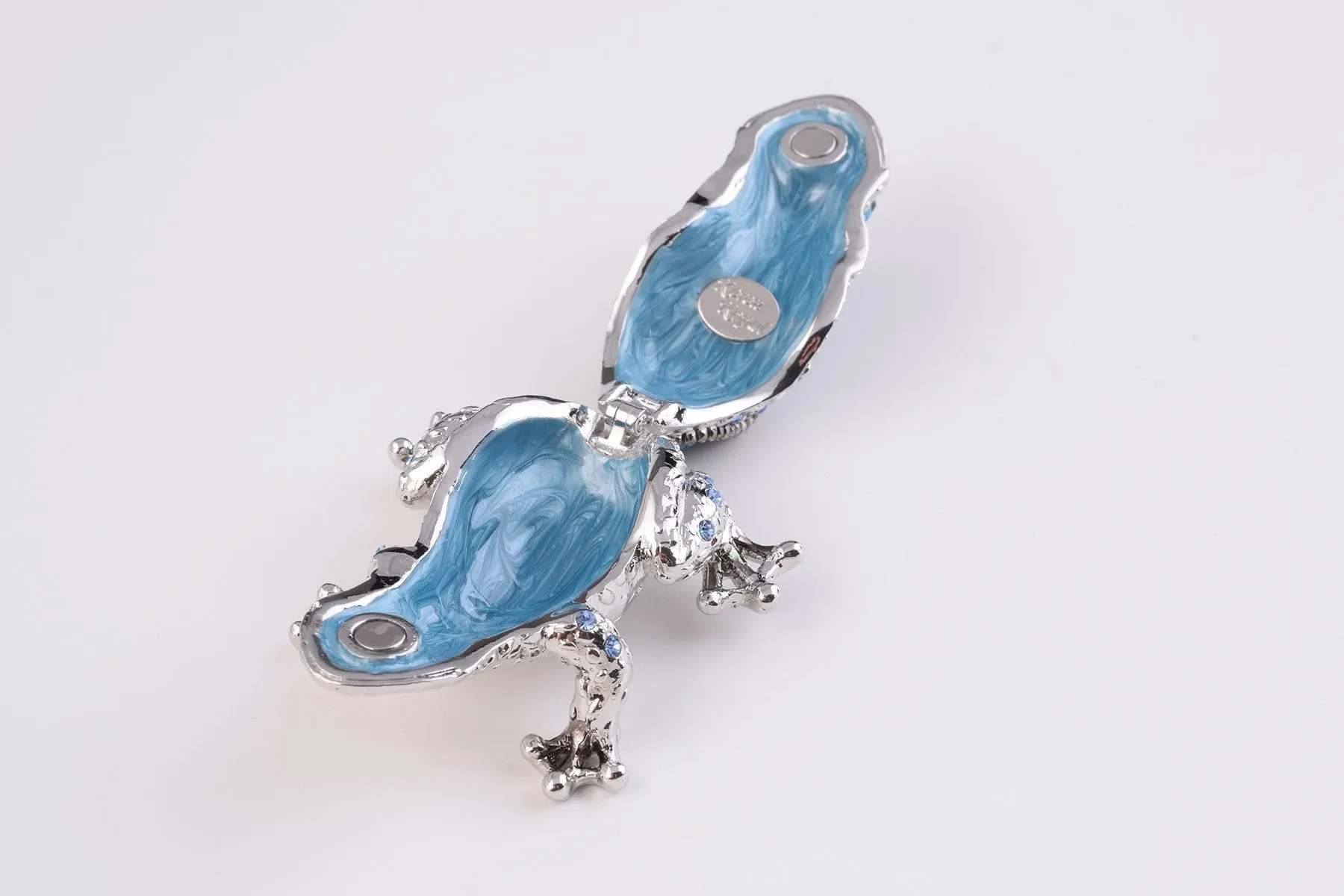 Silver and Blue Frog