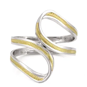 SILVER AND GOLD HINGED  BRACELETS #Z31X (DB6/AI18/AJ10)