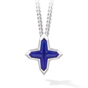 Sirius Cross Lapis Lazuli Necklace