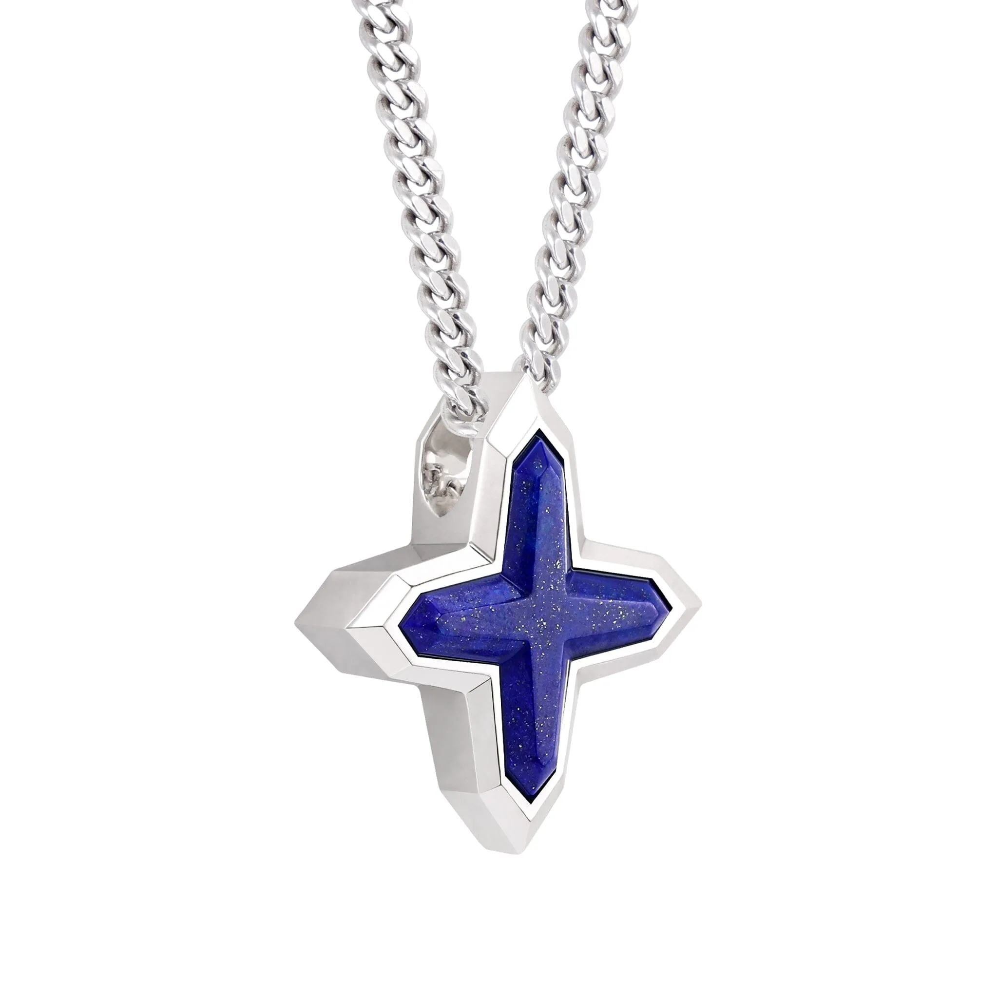 Sirius Cross Lapis Lazuli Necklace