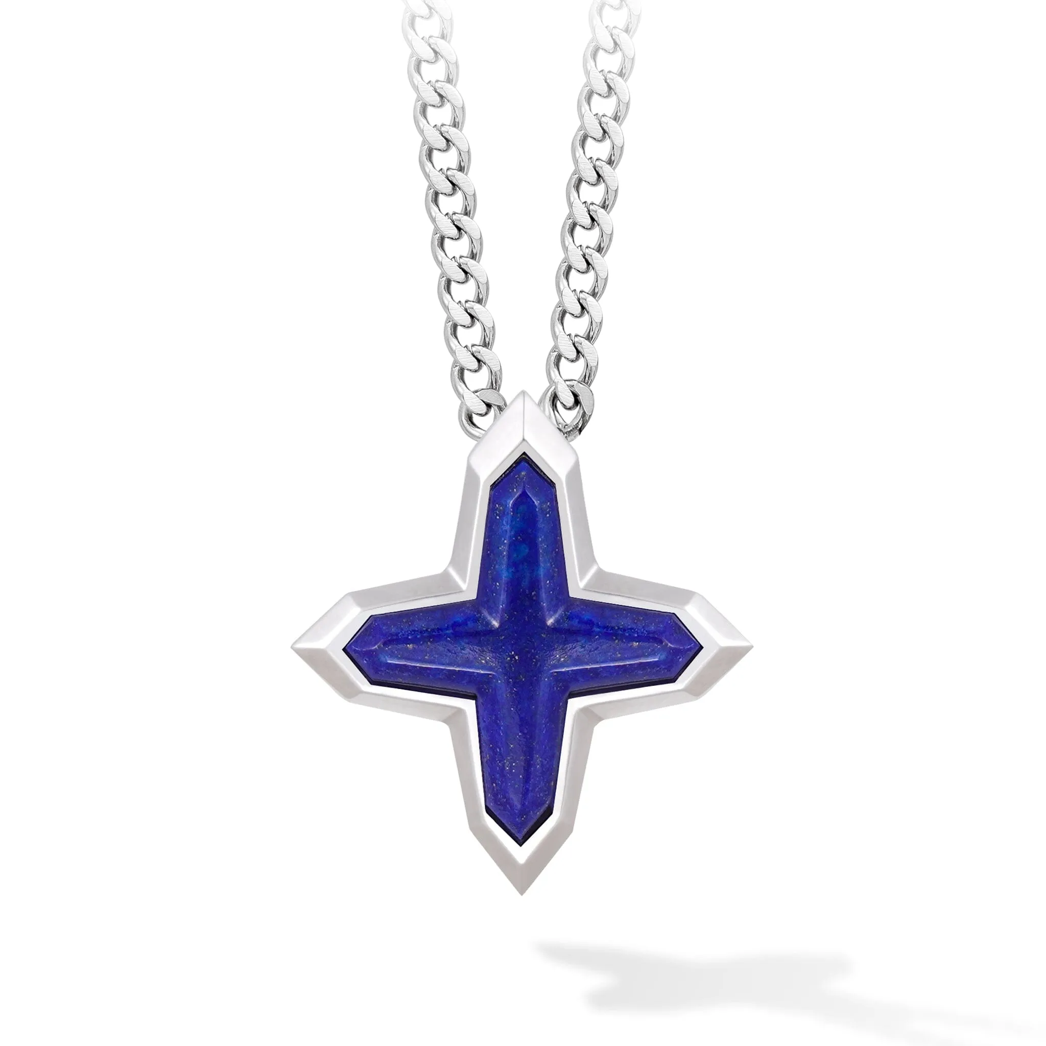 Sirius Cross Lapis Lazuli Necklace