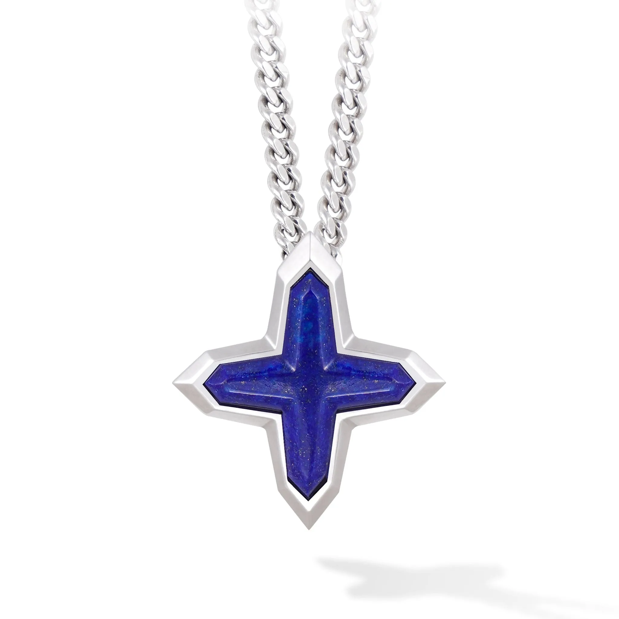 Sirius Cross Lapis Lazuli Necklace