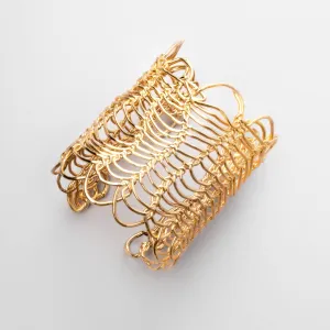 Snake Scale Gold Cuff