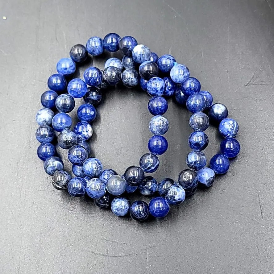 Sodalite Bead Bracelet 8mm