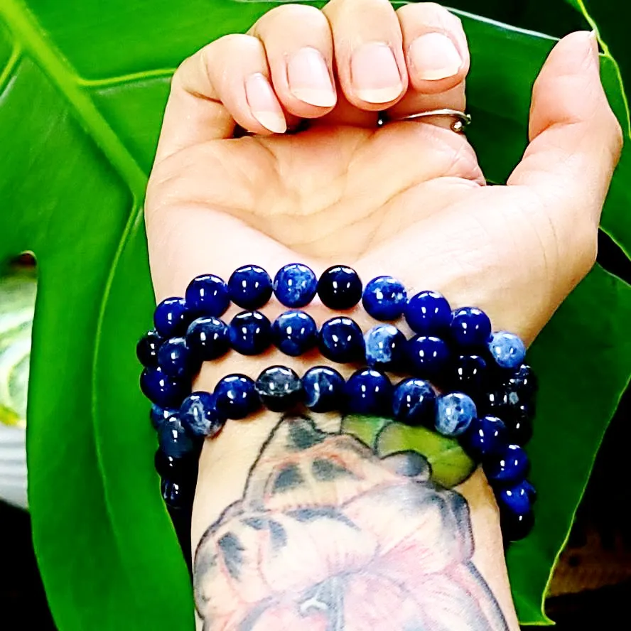 Sodalite Bead Bracelet 8mm