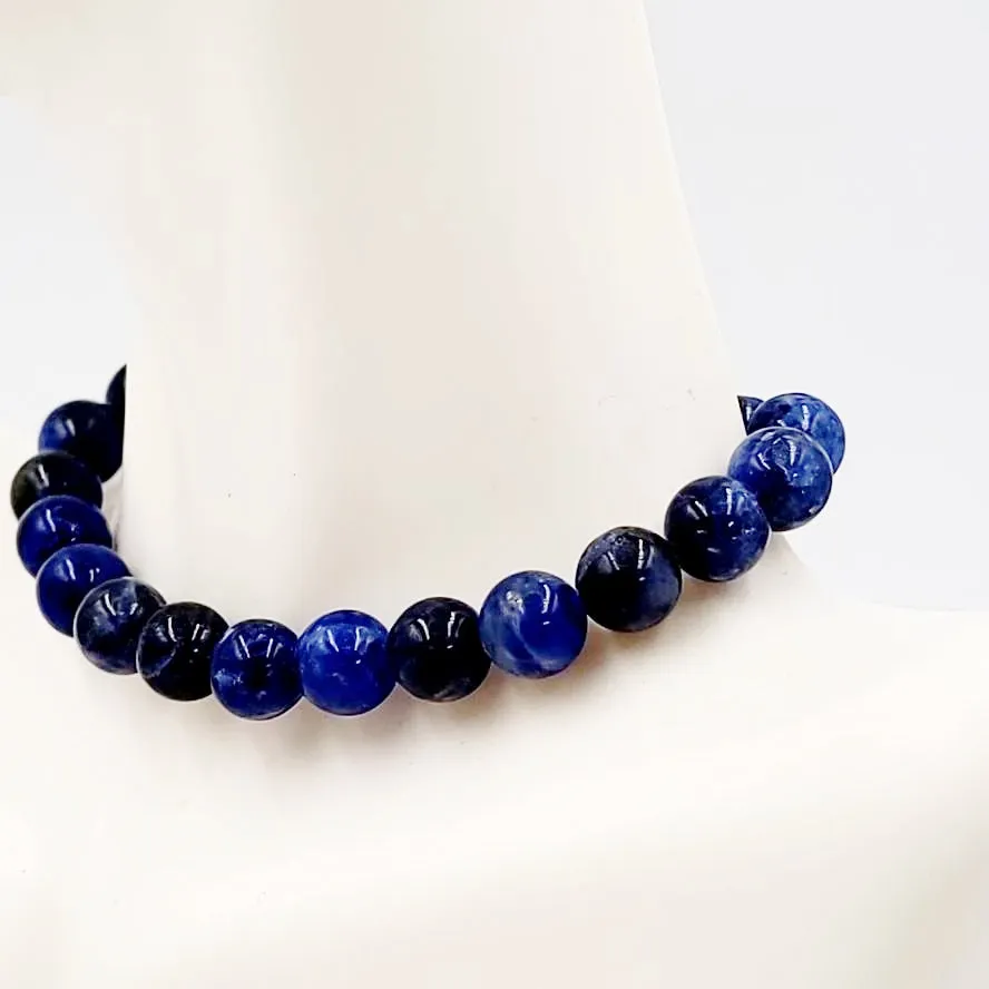 Sodalite Bead Bracelet 8mm