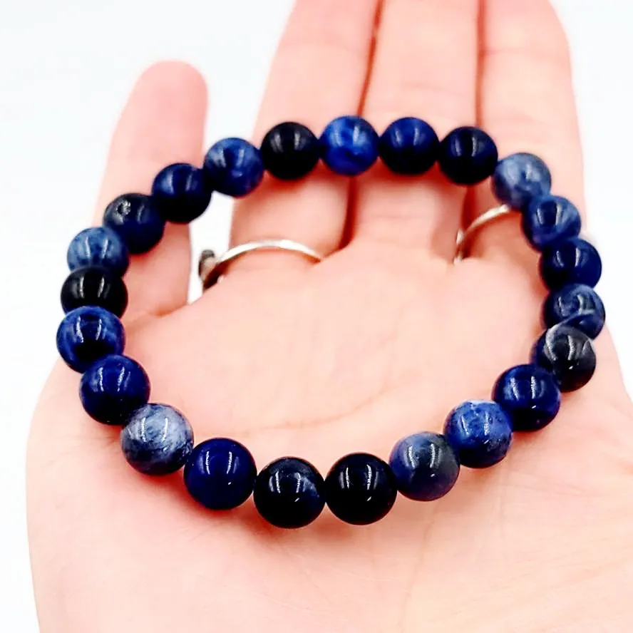 Sodalite Bead Bracelet 8mm