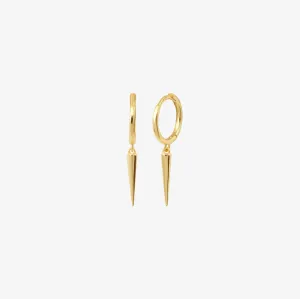 Spike Charm Hoops