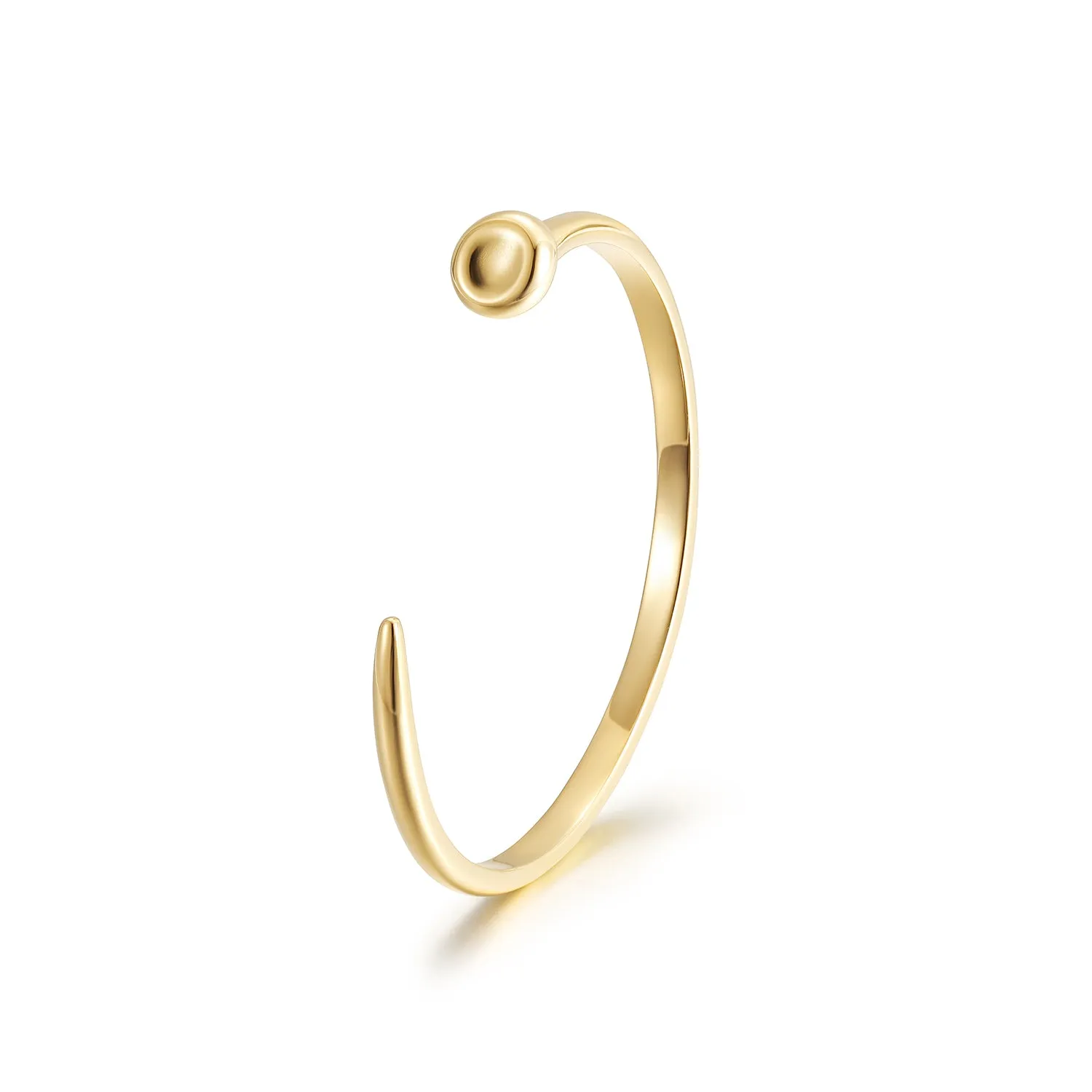 Stainless steel C-shaped smooth surface bracelet-NSB1843STGC